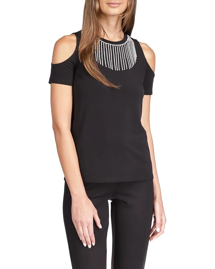 MICHAEL Michael Kors Rhinestone Fringe Top MICHAEL Michael Kors Rhinestone Fringe Top -MICHAEL Michael Kors