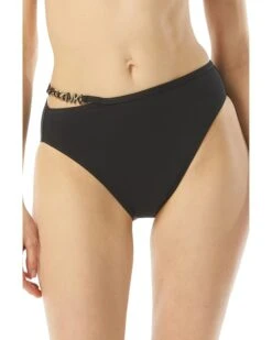 MICHAEL Michael Kors Signature Solids Logo Chain High-Waist Bottoms