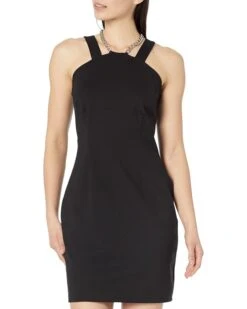 MICHAEL Michael Kors Chain Necklace High Neck Mini Dress