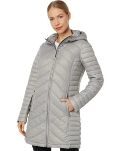 MICHAEL Michael Kors 3/4 Zip Front Quilt Packable Jacket M425700QZ