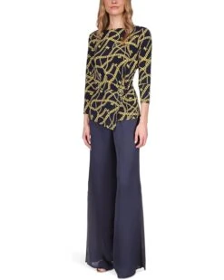 MICHAEL Michael Kors Petite Chain Twist 3/4 Sleeve Top