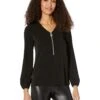MICHAEL Michael Kors Solid Long Sleeve Dog Tag Top 2 MICHAEL Michael Kors Solid Long Sleeve Dog Tag Top -MICHAEL Michael Kors 714fRaBaHlL. AC SR736920