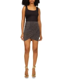 MICHAEL Michael Kors Sparkle Shirred Wrap Skirt