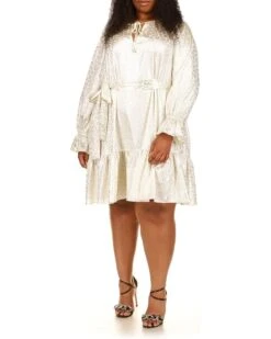 MICHAEL Michael Kors Plus Size Foil Paisley Shift Dress