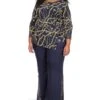 MICHAEL Michael Kors Plus Size Chain Twist 3/4 Sleeve Top -MICHAEL Michael Kors 71HDdoCL72L. AC SR736920