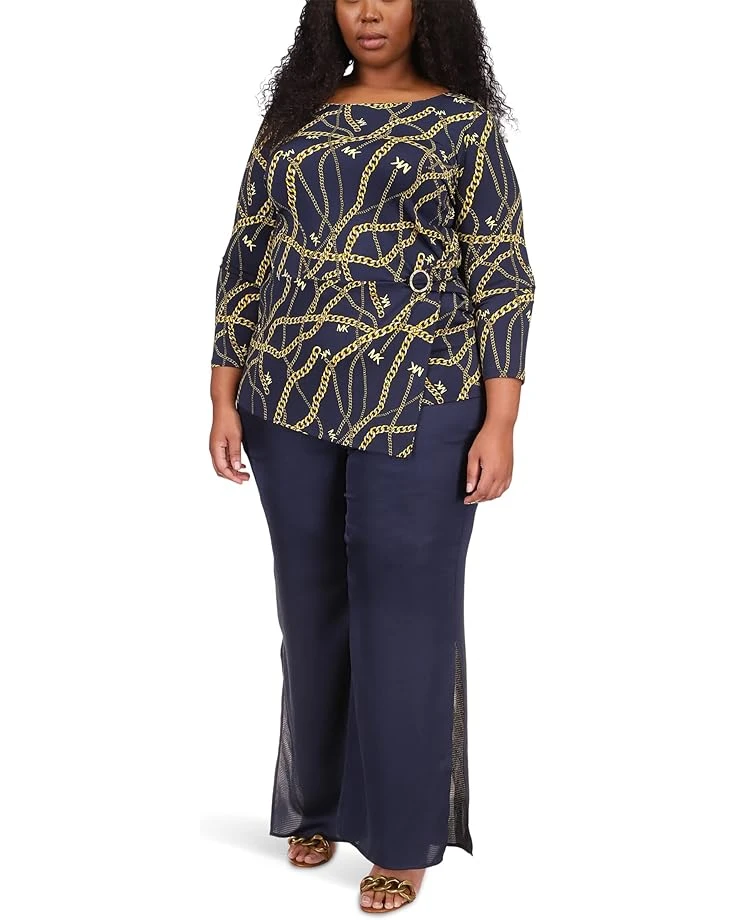 MICHAEL Michael Kors Plus Size Chain Twist 3/4 Sleeve Top MICHAEL Michael Kors Plus Size Chain Twist 3/4 Sleeve Top -MICHAEL Michael Kors 71HDdoCL72L. AC SR736920