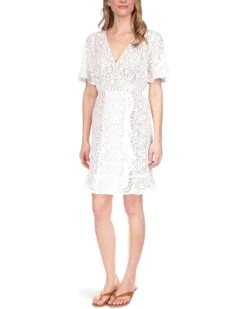 MICHAEL Michael Kors Petite Lace Faux Wrap Mini Dress