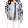 MICHAEL Michael Kors Plus Size Ikat Multi Lock Zip Shirt
