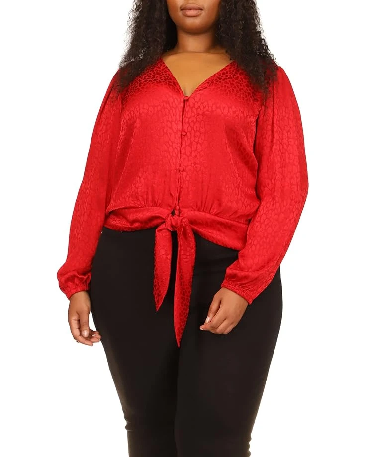 MICHAEL Michael Kors Plus Size Animal Jacquard Crop Tie Top MICHAEL Michael Kors Plus Size Animal Jacquard Crop Tie Top -MICHAEL Michael Kors 71UHOKnfLWL. AC SR736920