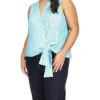 MICHAEL Michael Kors Plus Size Eyelet Wrap Top -MICHAEL Michael Kors 71UK2KDpM4L. AC SR736920
