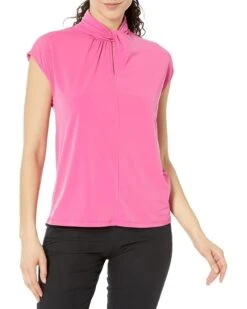 MICHAEL Michael Kors Twist Neck Sleeveless Top