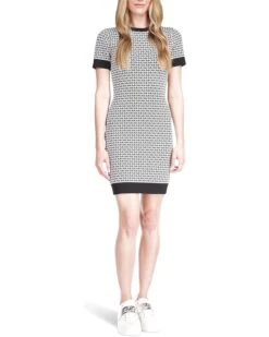 MICHAEL Michael Kors Petite Block Mini Short Sleeve Dress