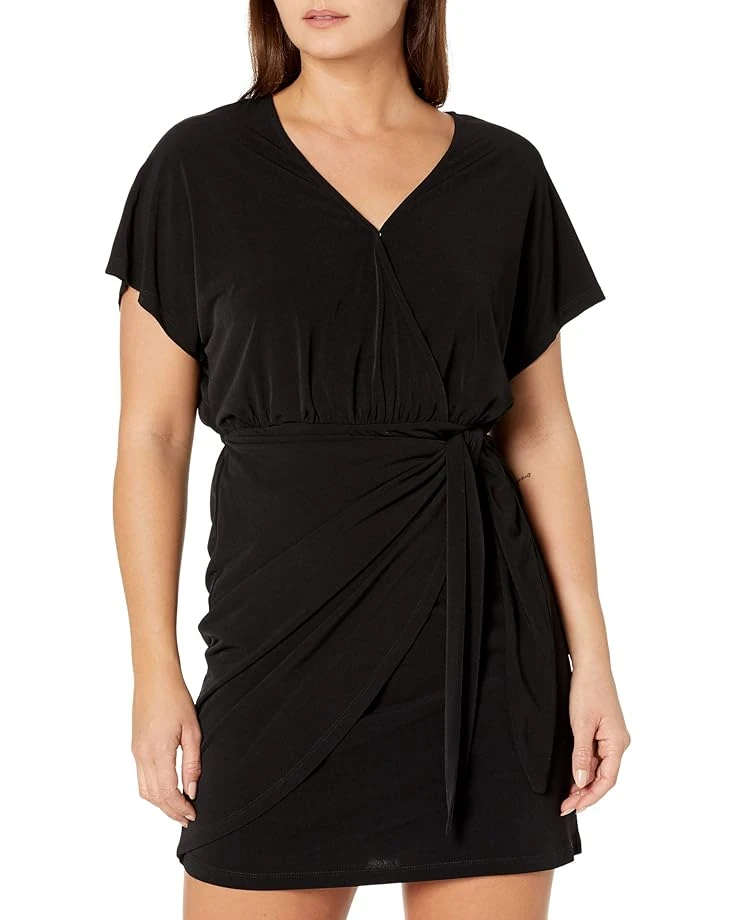 MICHAEL Michael Kors Petite Solid Tie Faux Wrap Dress MICHAEL Michael Kors Petite Solid Tie Faux Wrap Dress -MICHAEL Michael Kors 71ZCd8KbbhL. AC SR736920
