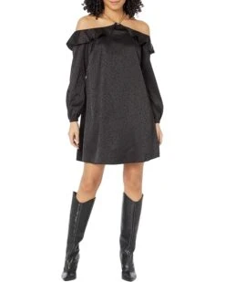 MICHAEL Michael Kors Flounce Off Shoulder Mini Dress