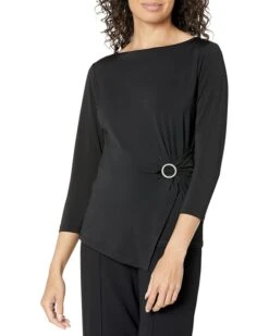 MICHAEL Michael Kors Solid Twist 3/4 Sleeve Top