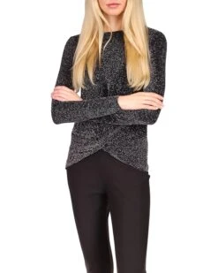 MICHAEL Michael Kors Twist Hem Long Sleeve Top