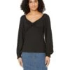 MICHAEL Michael Kors Long Sleeve Puff Sleeve Ruched Top -MICHAEL Michael Kors 71p6gvQpV5L. AC SR736920