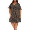 MICHAEL Michael Kors Plus Size Giraffe Flutter Mini Wrap Dress -MICHAEL Michael Kors 71tFmzQtnzL. AC SR736920