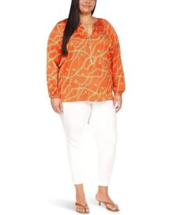 MICHAEL Michael Kors Plus Size Logo Chain Top