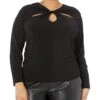 MICHAEL Michael Kors Plus Size Twist Keyhole Top -MICHAEL Michael Kors 71vF4zxUhL. AC SR736920