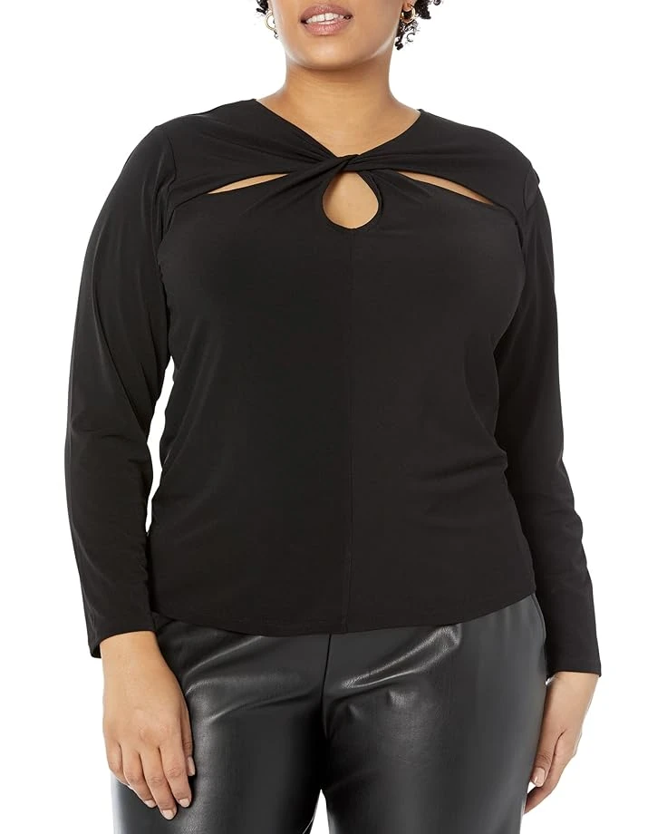 MICHAEL Michael Kors Plus Size Twist Keyhole Top MICHAEL Michael Kors Plus Size Twist Keyhole Top -MICHAEL Michael Kors