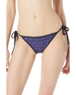 MICHAEL Michael Kors Signature Logo String Bikini Bottoms