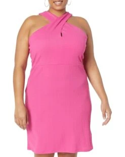 MICHAEL Michael Kors Plus Size Solid Crisscross Mini Dress