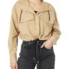 MICHAEL Michael Kors Cotton Crop Bomber Jacket -MICHAEL Michael Kors 814DKRoxJPL. AC SR736920