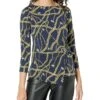 MICHAEL Michael Kors Chain Twist 3/4 Sleeve Top -MICHAEL Michael Kors 819O8ydNpML. AC SR736920