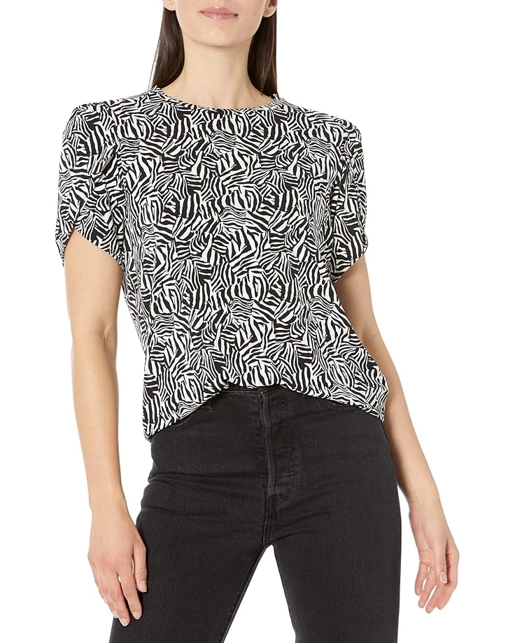 MICHAEL Michael Kors Zebra Petal Sleeve Top MICHAEL Michael Kors Zebra Petal Sleeve Top -MICHAEL Michael Kors