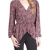 MICHAEL Michael Kors Pop Lux Paisley Wrap Top