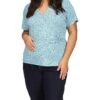 MICHAEL Michael Kors Plus Size Hardware Faux Wrap Top