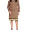 MICHAEL Michael Kors Plus Size Geo Diamond Long Sleeve Border Dress -MICHAEL Michael Kors 81L2aRe5AFL. AC SR736920