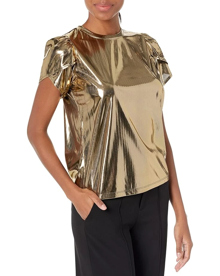 MICHAEL Michael Kors Petite Foil Petal Sleeve Top MICHAEL Michael Kors Petite Foil Petal Sleeve Top -MICHAEL Michael Kors