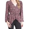 MICHAEL Michael Kors Petite Pop Lux Paisley Wrap Top 1 MICHAEL Michael Kors Petite Pop Lux Paisley Wrap Top -MICHAEL Michael Kors 81MRF0LtlML. AC SR736920