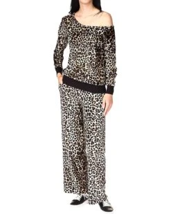 MICHAEL Michael Kors Petite Cheetah Straight Leg Pants