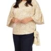 MICHAEL Michael Kors Plus Size Batik Paisley Flounce Sleeve T-Shirt 1 MICHAEL Michael Kors Plus Size Batik Paisley Flounce Sleeve T-Shirt -MICHAEL Michael Kors 81ZTZnRn5DL. AC SR736920