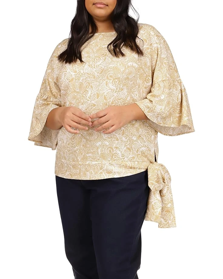MICHAEL Michael Kors Plus Size Batik Paisley Flounce Sleeve T-Shirt MICHAEL Michael Kors Plus Size Batik Paisley Flounce Sleeve T-Shirt -MICHAEL Michael Kors 81ZTZnRn5DL. AC SR736920