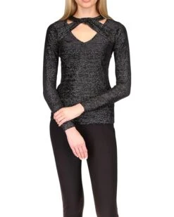 MICHAEL Michael Kors Velvet Twist Cutout Top