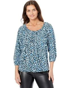 MICHAEL Michael Kors Petite Cat Easy Peasant Top