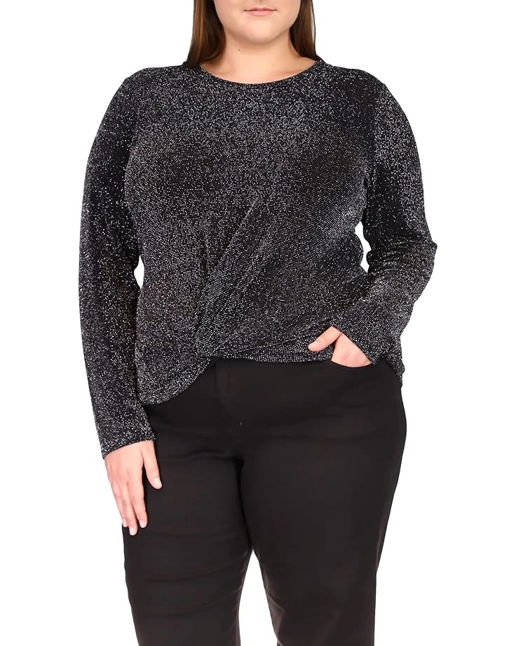 MICHAEL Michael Kors Plus Size Twist Hem Long Sleeve Top MICHAEL Michael Kors Plus Size Twist Hem Long Sleeve Top -MICHAEL Michael Kors 81rs78Wk rL. AC SR736920
