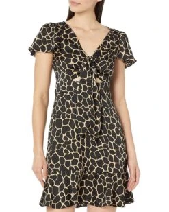 MICHAEL Michael Kors Giraffe Tie Mini Dress
