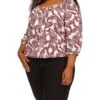 MICHAEL Michael Kors Plus Size Paisley Peasant Top