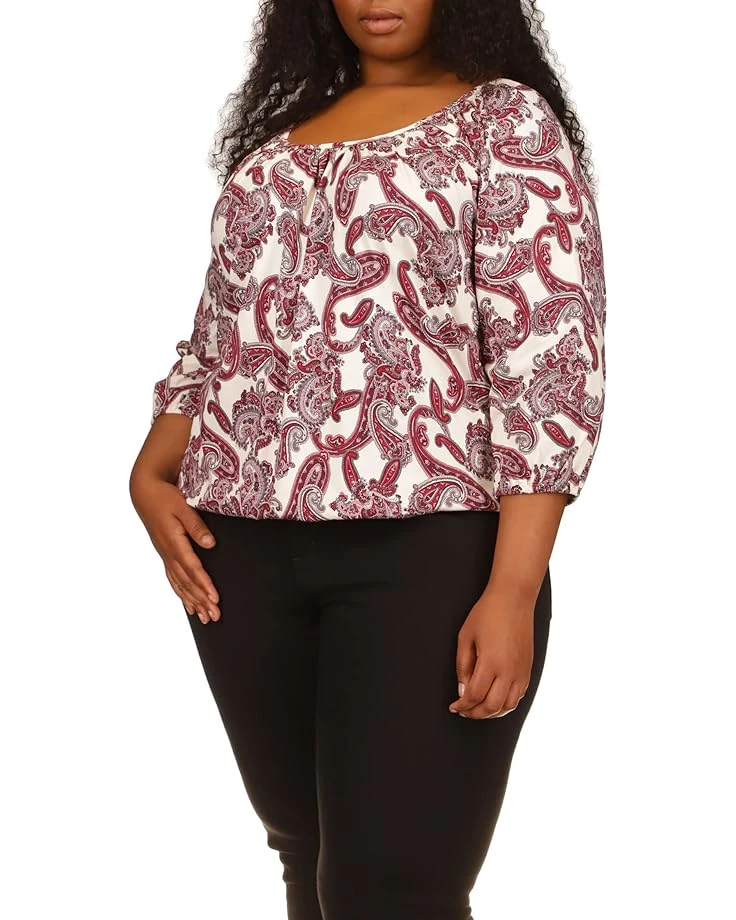 MICHAEL Michael Kors Plus Size Paisley Peasant Top MICHAEL Michael Kors Plus Size Paisley Peasant Top -MICHAEL Michael Kors 81wwBsujSPL. AC SR736920