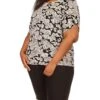 MICHAEL Michael Kors Plus Size Velvet Petal Sleeve Top