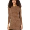 MICHAEL Michael Kors Geo Diamond Long Sleeve Border Dress -MICHAEL Michael Kors 91DmNRHVJML. AC SR736920