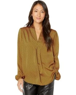 MICHAEL Michael Kors Mod Diamond Pleated Top