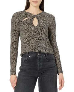 MICHAEL Michael Kors Giraffe Twist Keyhole Top