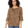 MICHAEL Michael Kors Paisley Flare Sleeve Top