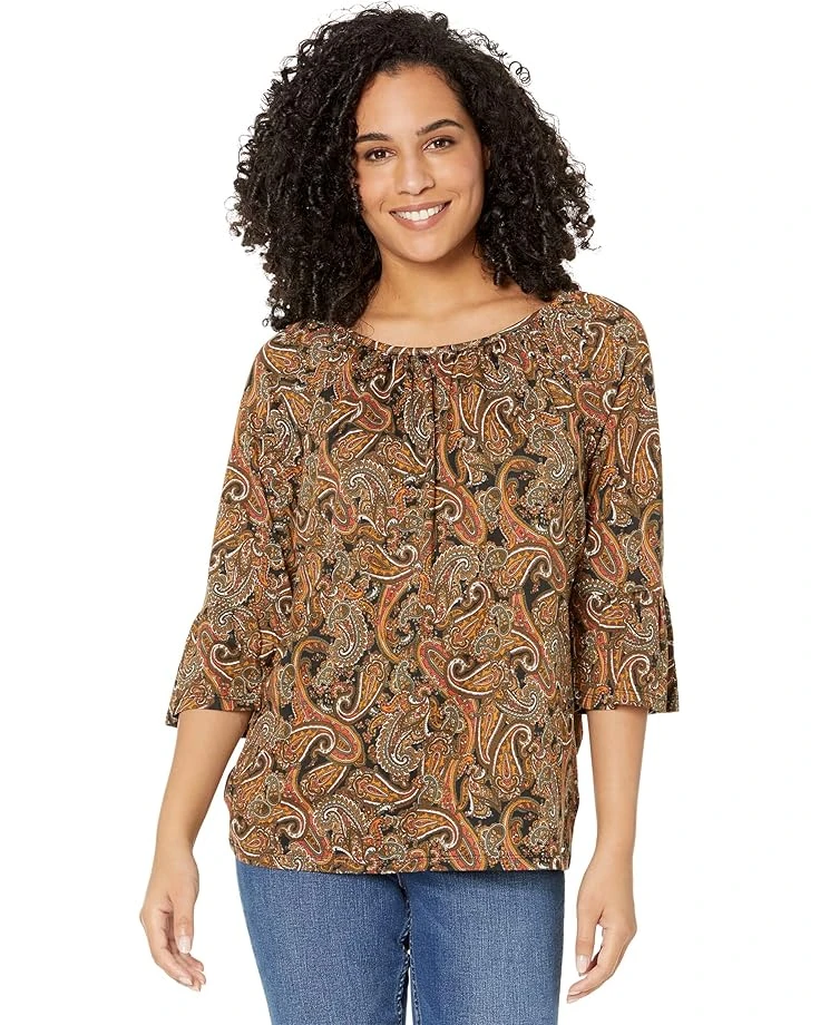 MICHAEL Michael Kors Paisley Flare Sleeve Top MICHAEL Michael Kors Paisley Flare Sleeve Top -MICHAEL Michael Kors